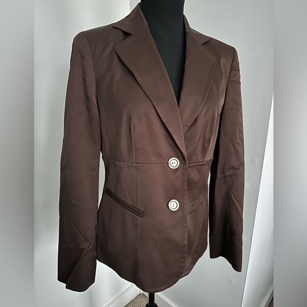 Jones New York Chocolate Blazer, size 4